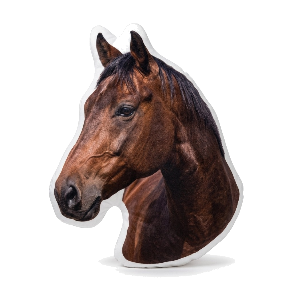 Coussin personnalisé Cheval & Poney créé sur mesure à la silhouette